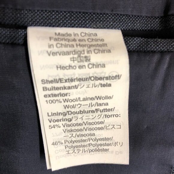 J. CREW FACTORY‎ 100% Worsted Wool Thompson Navy Suit Jacket Sz 38S - Picture 12 of 12